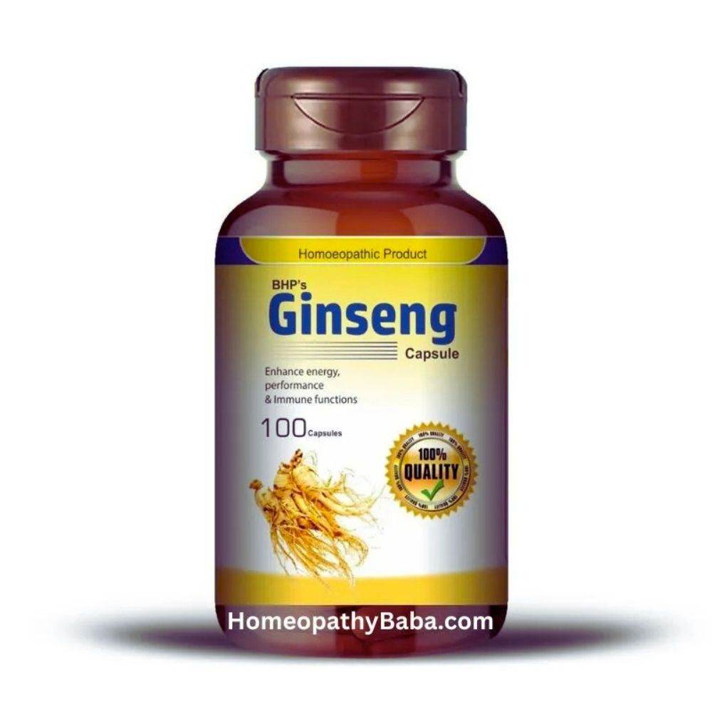 BHP GINSENG Capsule - 100 Capsules - HomeopathyBaba.Com
