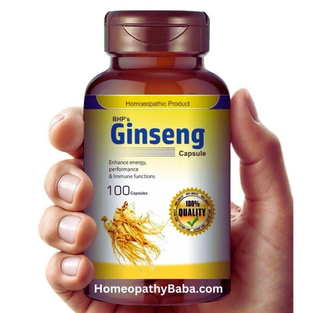 BHP GINSENG Capsule - 100 Capsules - HomeopathyBaba.Com