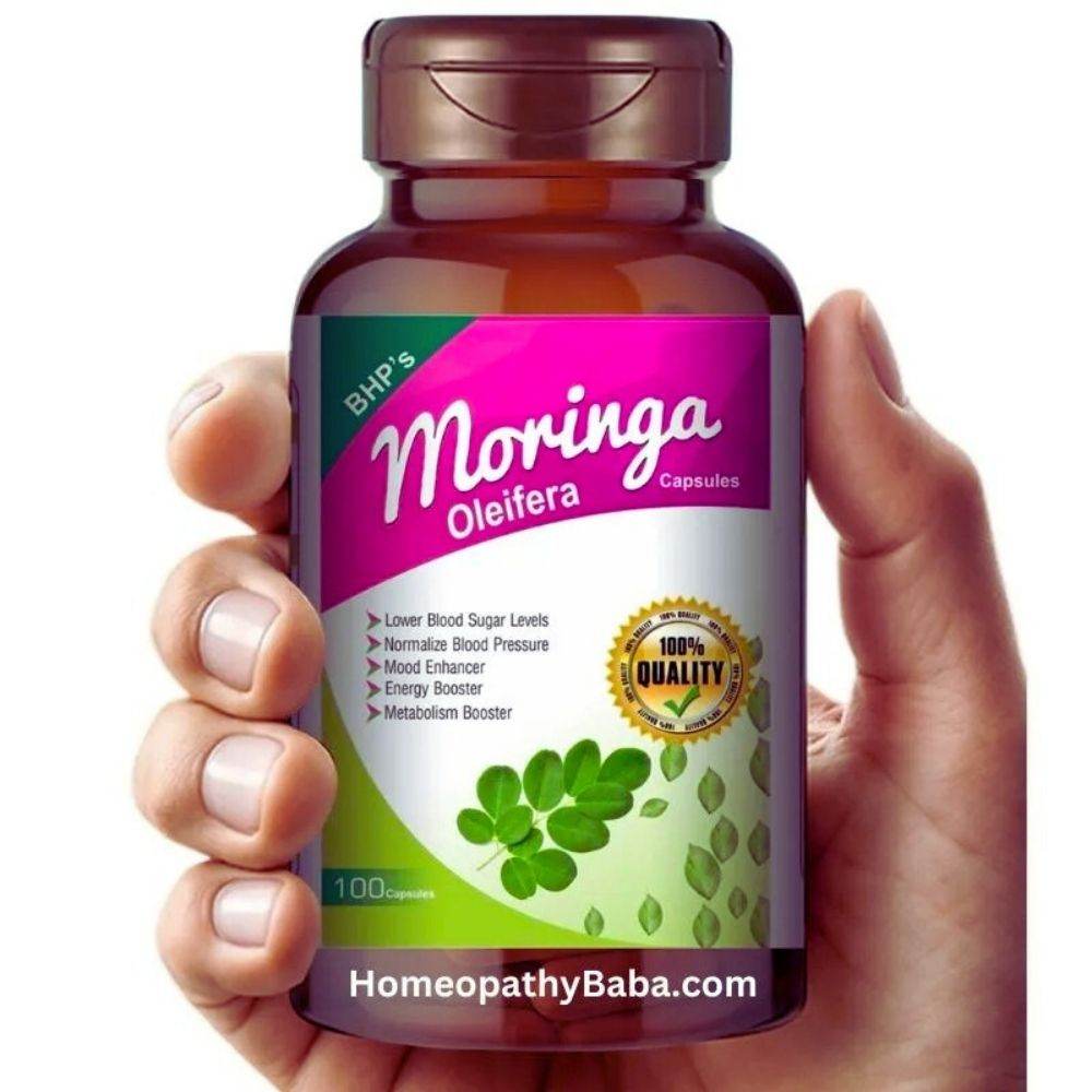 BHP Moringa Oleifera - 100 Capsules - HomeopathyBaba.Com