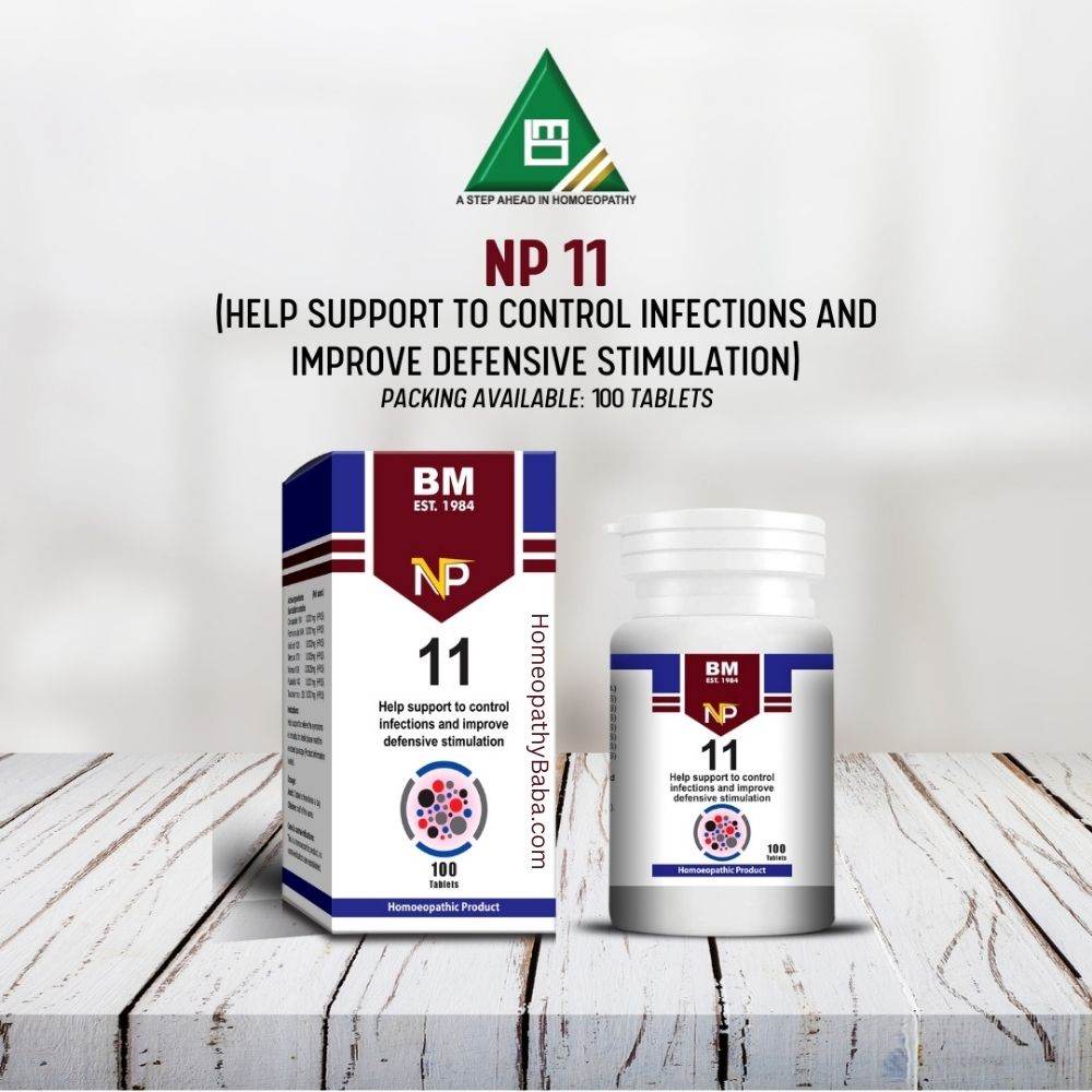 BM NP 11 Tablets for immune system support and infection control | HomeopathyBaba.com