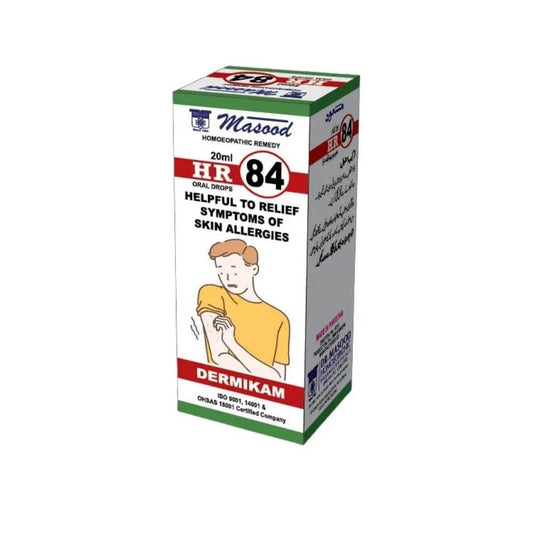 DR Masood HR 84 Drops for Skin Allergy - HomeopathyBaba.Com