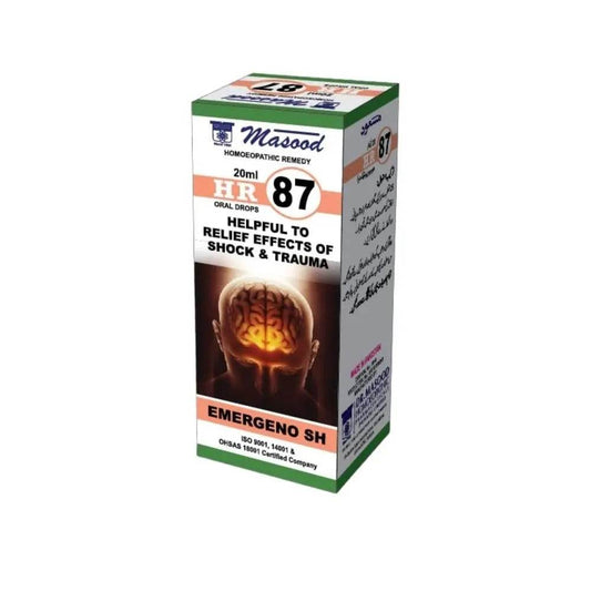 DR Masood HR 87 Drops for Grief Trauma - HomeopathyBaba.Com