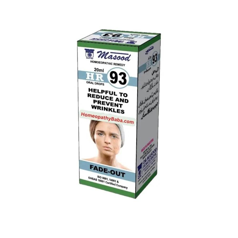 DR Masood HR 93 Drops for Skin Tightening Wrinkles - HomeopathyBaba.Com