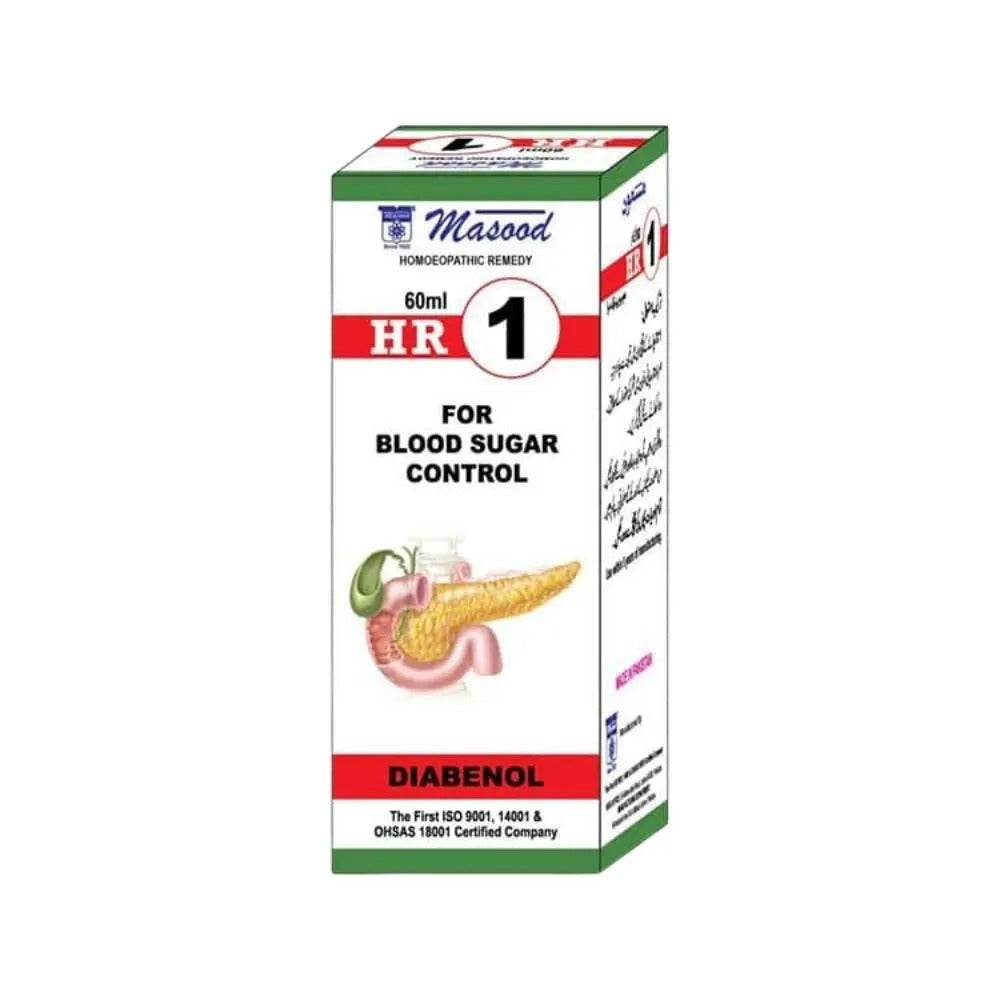 Dr. Masood HR 1 Diabenol drops for blood sugar support | Homeopathy Baba
