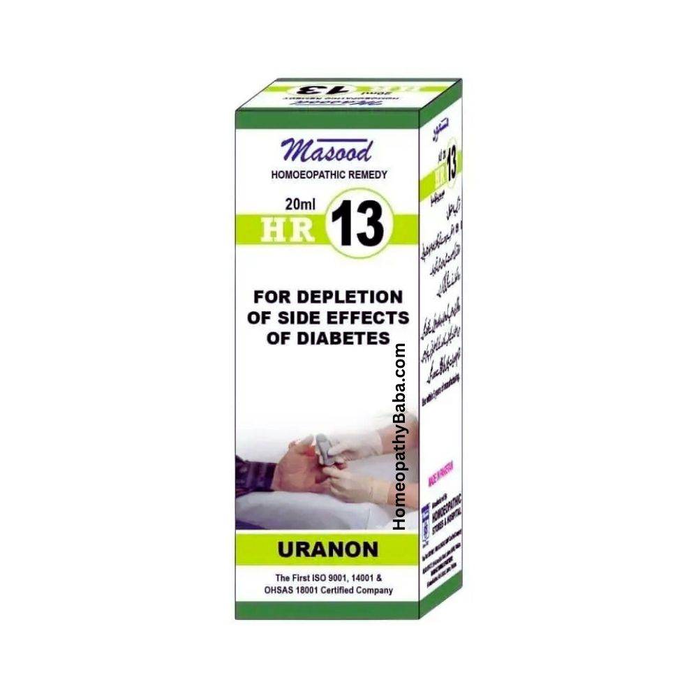 Dr Masood HR 13 (URANON) Drops - HomeopathyBaba.Com