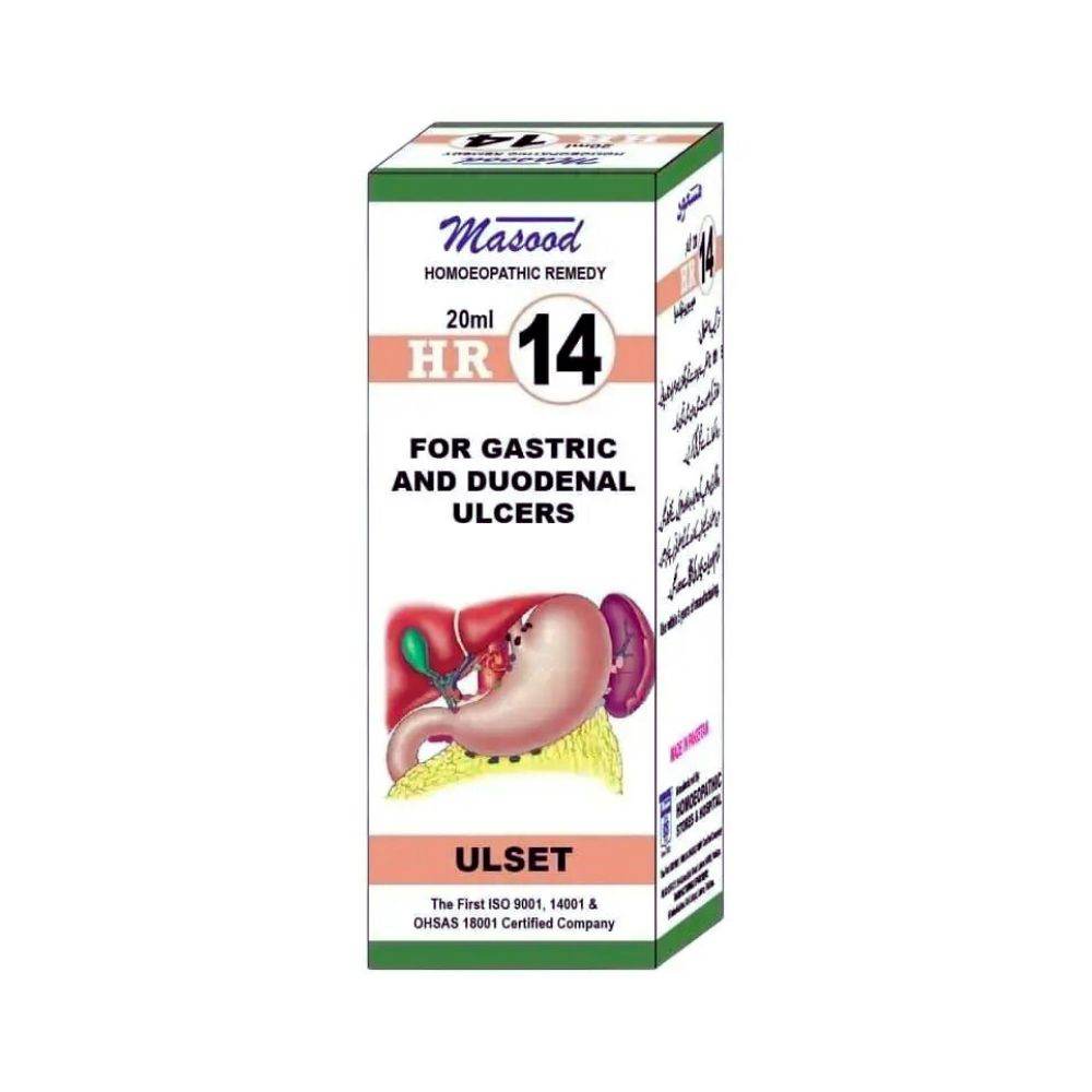 Dr Masood HR 14 (ULSET) Drops - HomeopathyBaba.Com