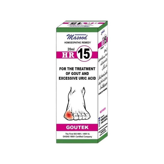 Dr Masood HR 15 (GOUTEK) Drops - HomeopathyBaba.Com
