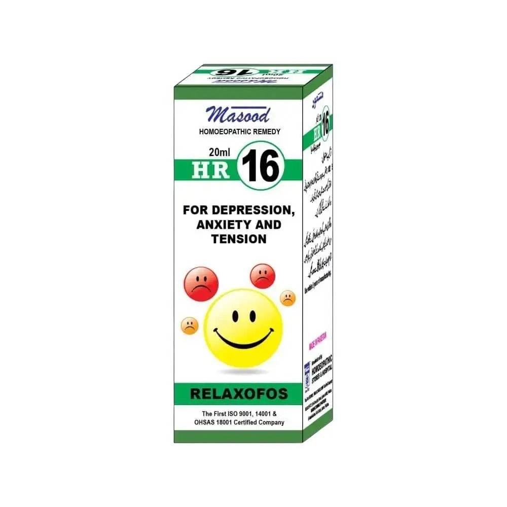 Dr Masood HR 16 (RELAXOFOS) Drops - HomeopathyBaba.Com