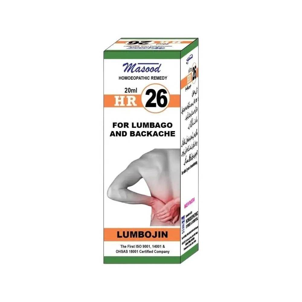 Dr Masood HR 26 for Back Pain - HomeopathyBaba.Com