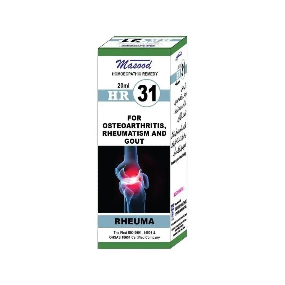 Dr Masood HR 31 For Arthritis Symptoms - HomeopathyBaba.Com