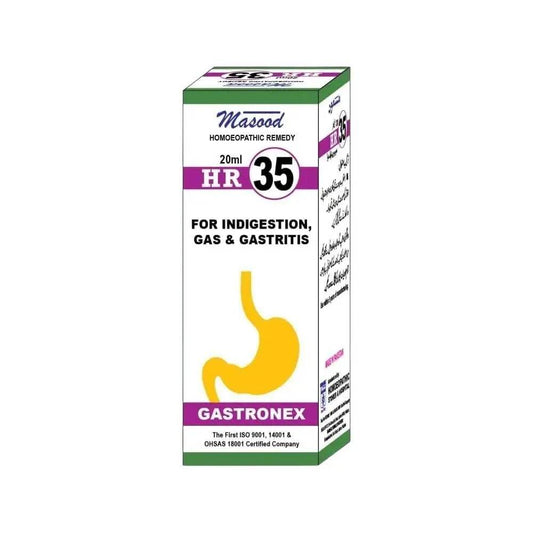 Dr Masood HR 35 for Indigestion and Gas - HomeopathyBaba.Com