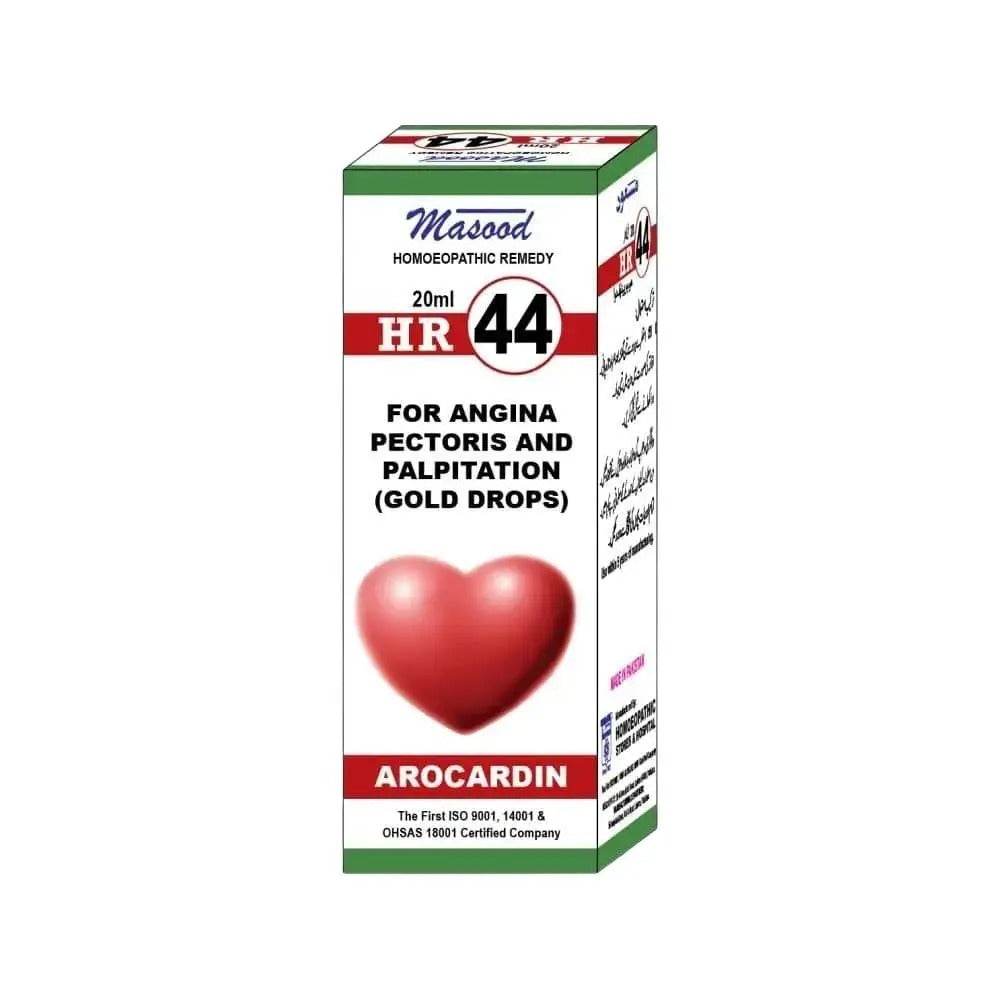 Dr Masood HR 44 drops for Angina - HomeopathyBaba.Com