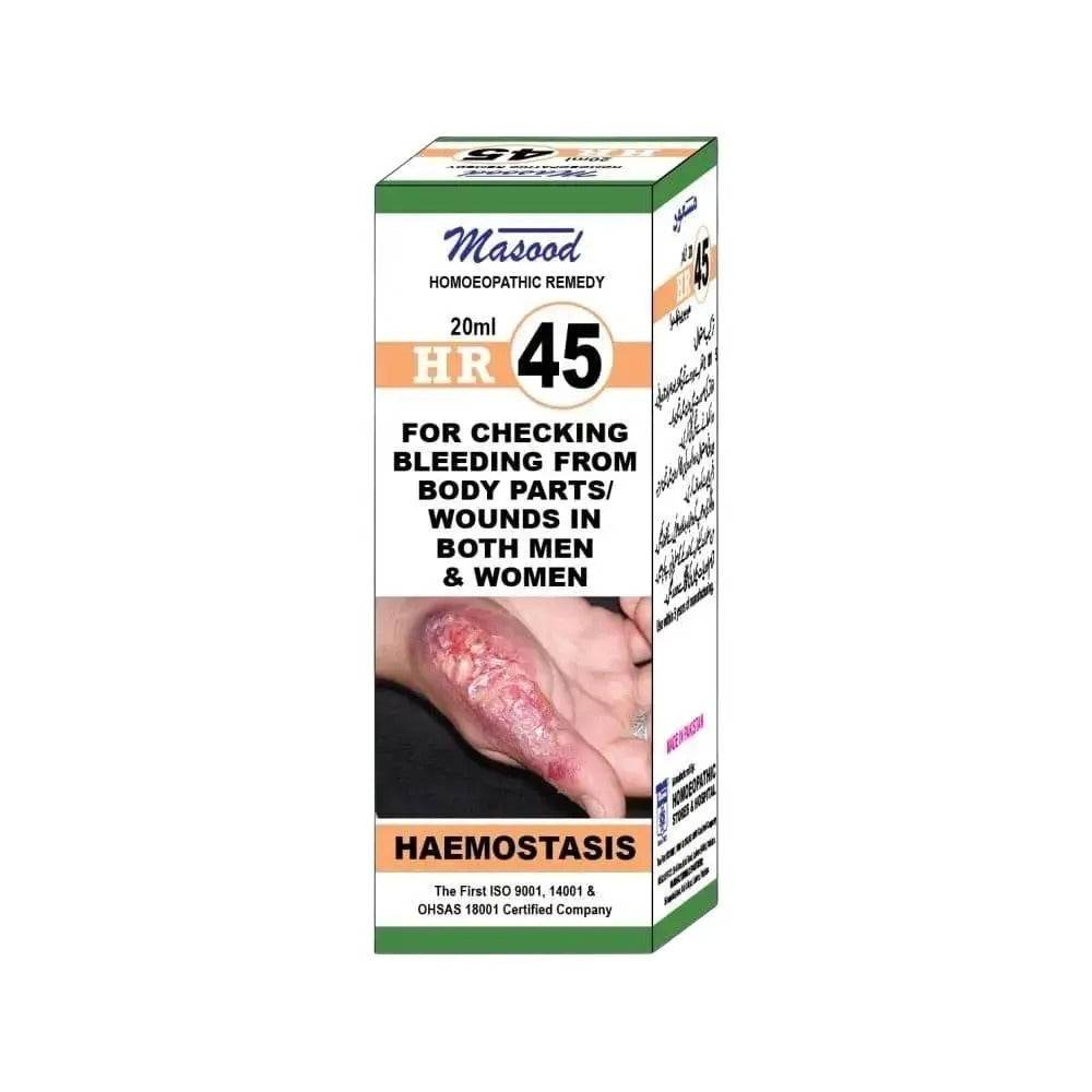 Dr Masood HR 45 Drops for Haemostasis - HomeopathyBaba.Com
