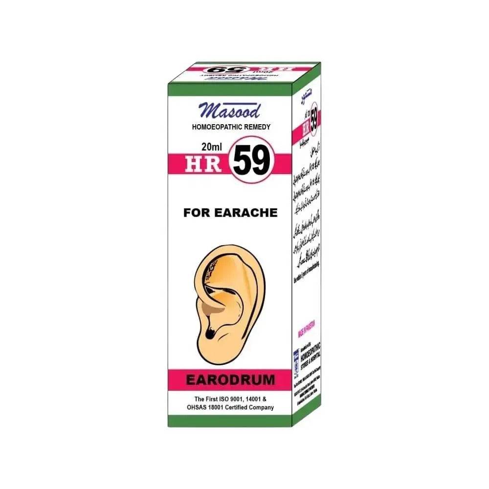 Dr Masood HR 59 Drops for ear infection - HomeopathyBaba.Com