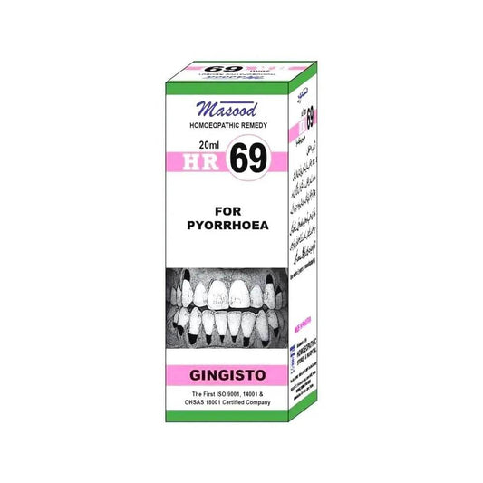 Dr Masood HR 69 Drops for Pyorrhea - HomeopathyBaba.Com