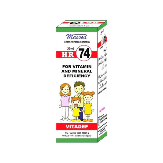 Dr Masood HR 74 for Vitamin Deficiency - HomeopathyBaba.Com