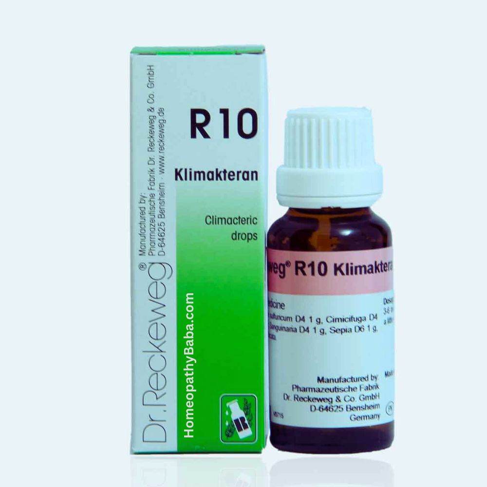 Dr. Reckeweg R10 Climacteric Drops for menopause support | Homeopathy Baba