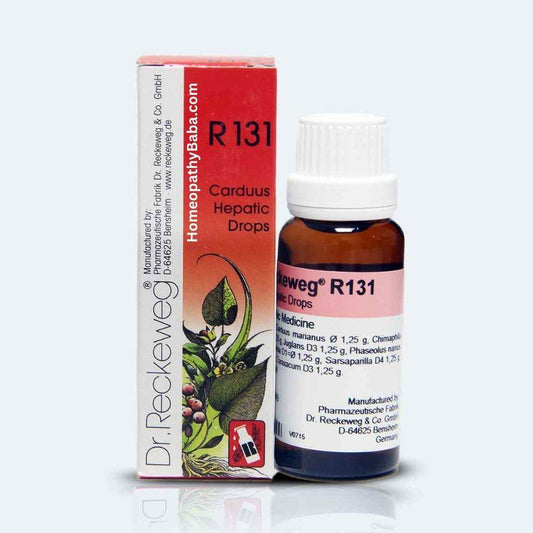 Dr. Reckeweg R131 Carduus Hepatic drops for fatty liver support | Homeopathy Baba