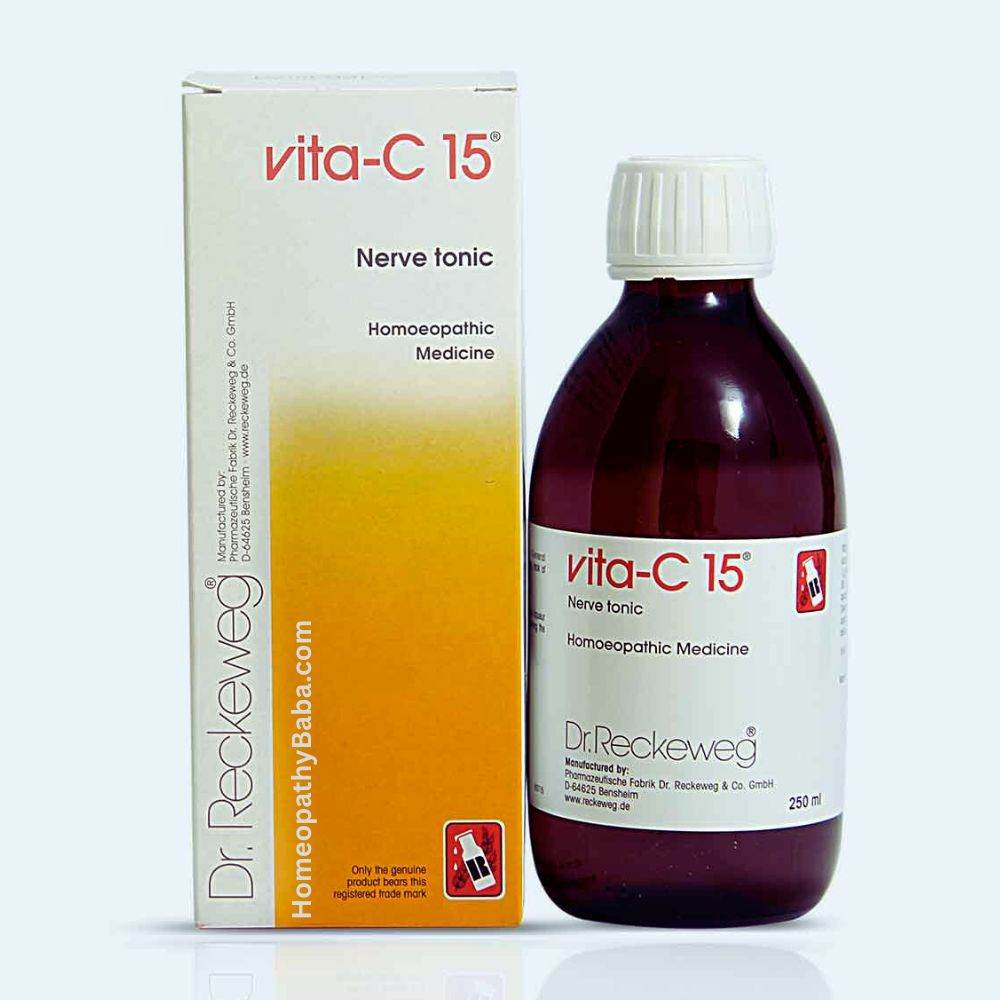 Dr. Reckeweg R15 Vita-C 15 Forte Nerve and Energy Tonic | Homeopathy Baba