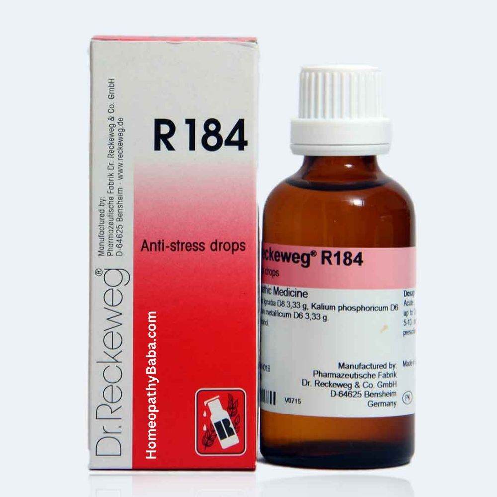Dr. Reckeweg R184 Anti-Stress Drops for relaxation and calm | Homeopathy Baba