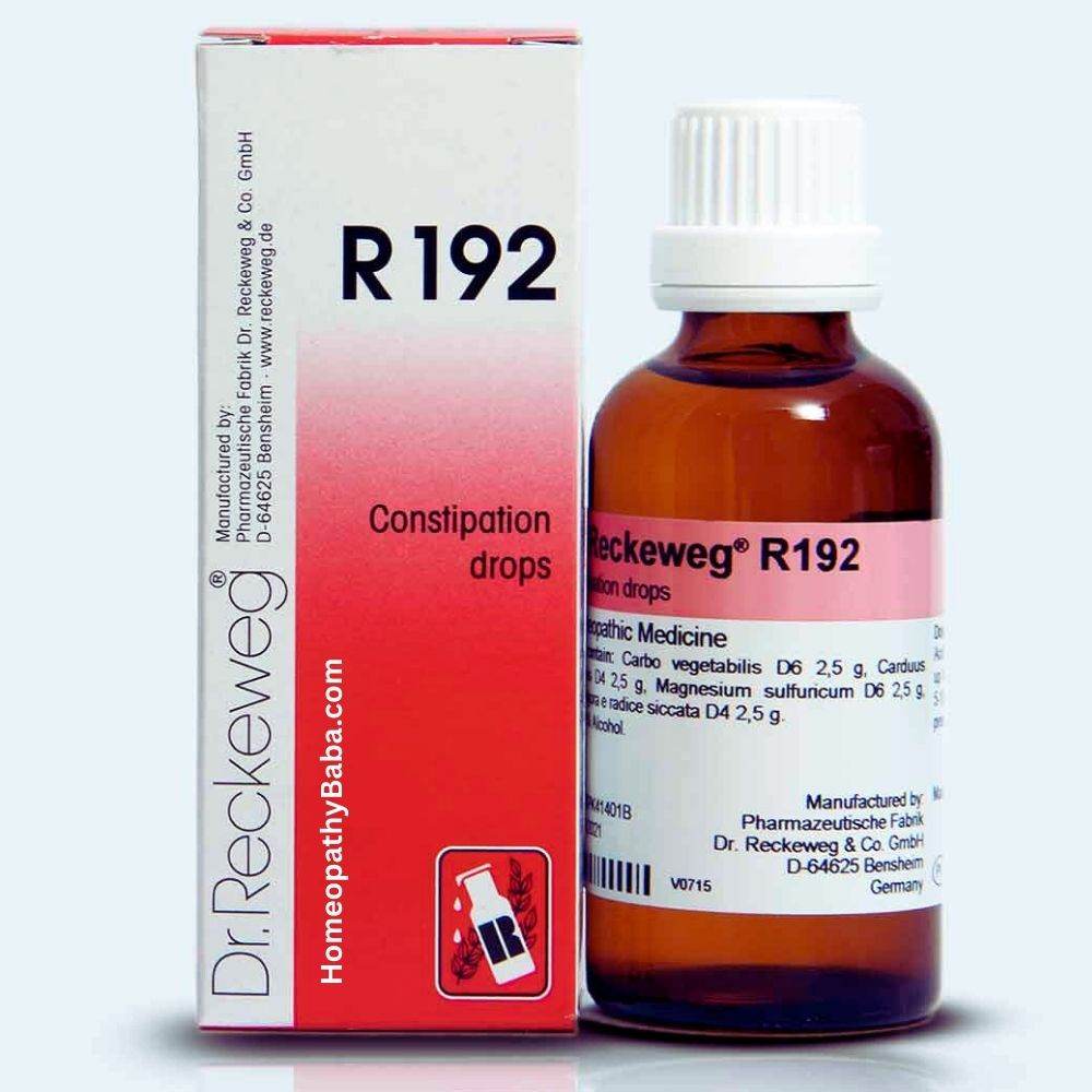 Dr. Reckeweg R192 Constipation Drops for bowel regularity | Homeopathy Baba