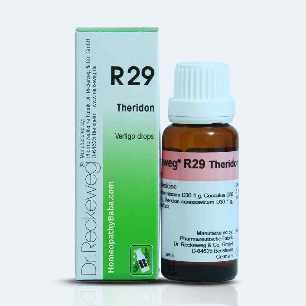 Dr. Reckeweg R29 Vertigo Drops for dizziness and motion sickness | Homeopathy Baba