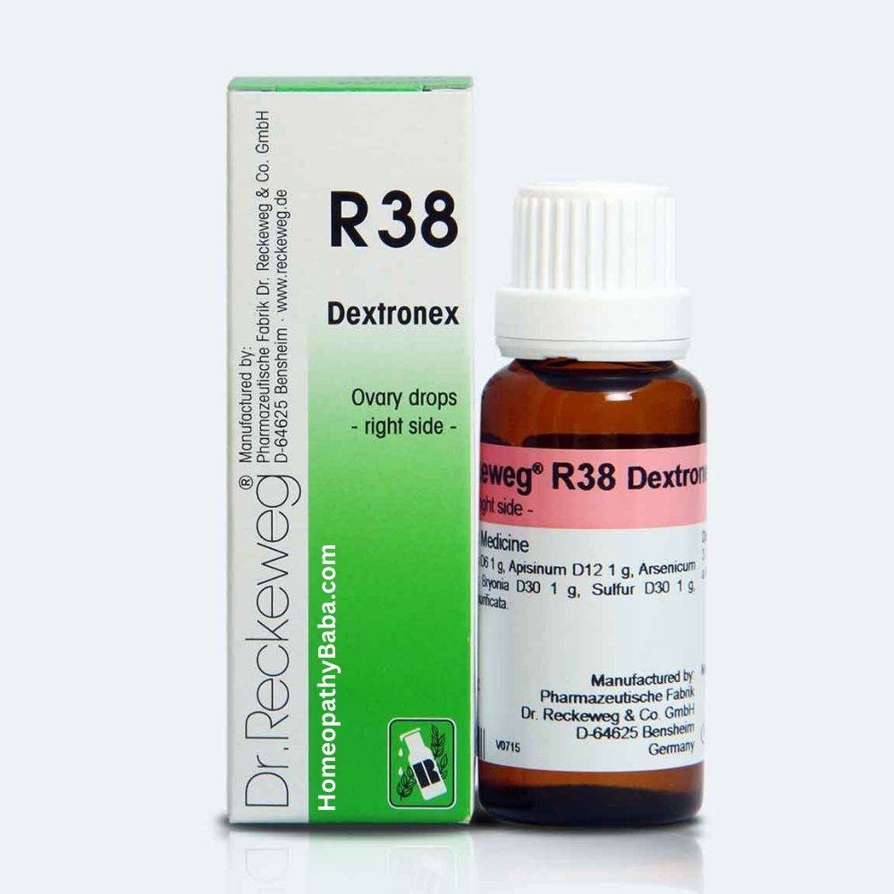 Dr. Reckeweg R38 Medorrhinum drops for right-sided ovarian support | Homeopathy Baba