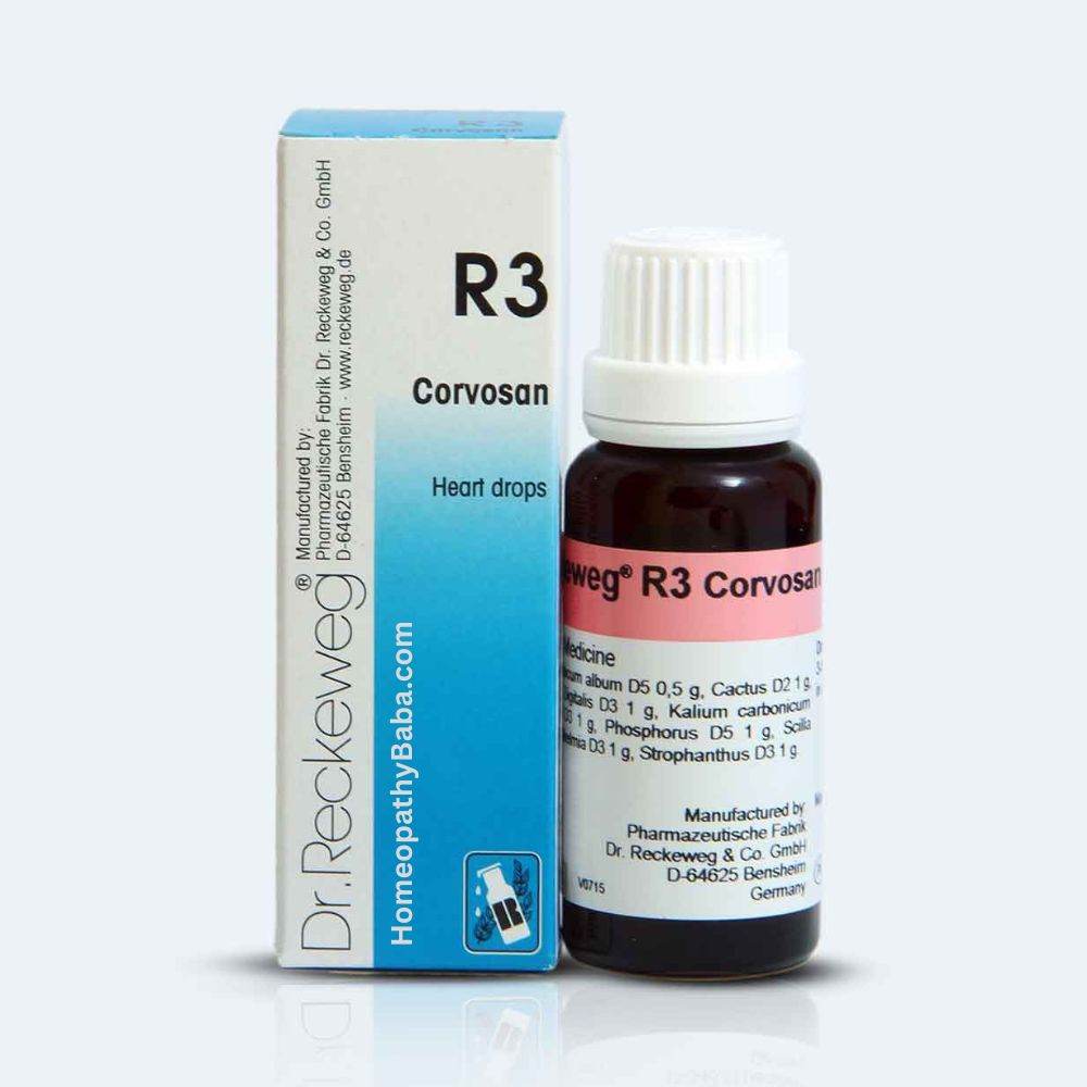 Dr. Reckeweg R3 Cor Vasan heart drops for cardiac support | Homeopathy Baba