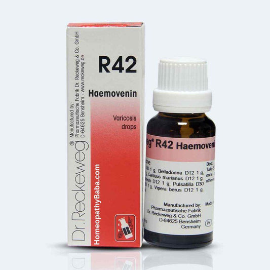 Dr. Reckeweg R42 Haemovenin drops for varicose veins support | Homeopathy Baba