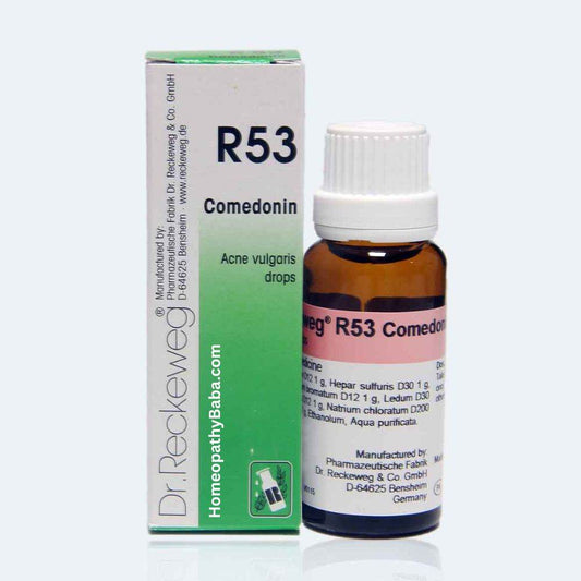 Dr. Reckeweg R53 Comedonin drops for acne and pimple support | Homeopathy Baba