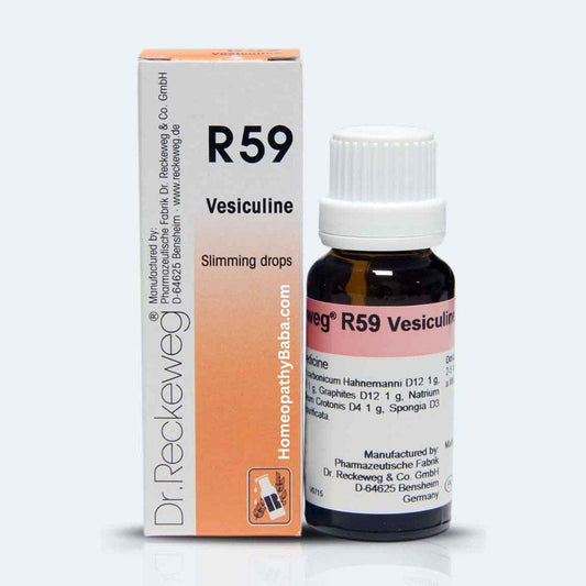 Dr. Reckeweg R59 Vesiculine slimming drops for weight management | Homeopathy Baba