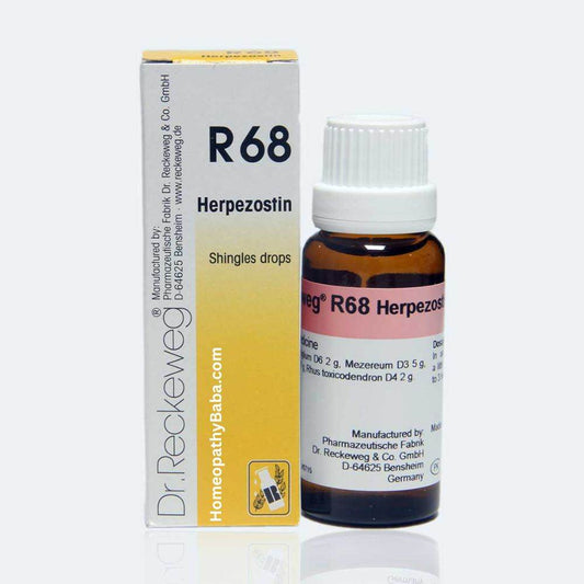 Dr. Reckeweg R68 Herpepepsin drops for shingles and nerve pain support | Homeopathy Baba