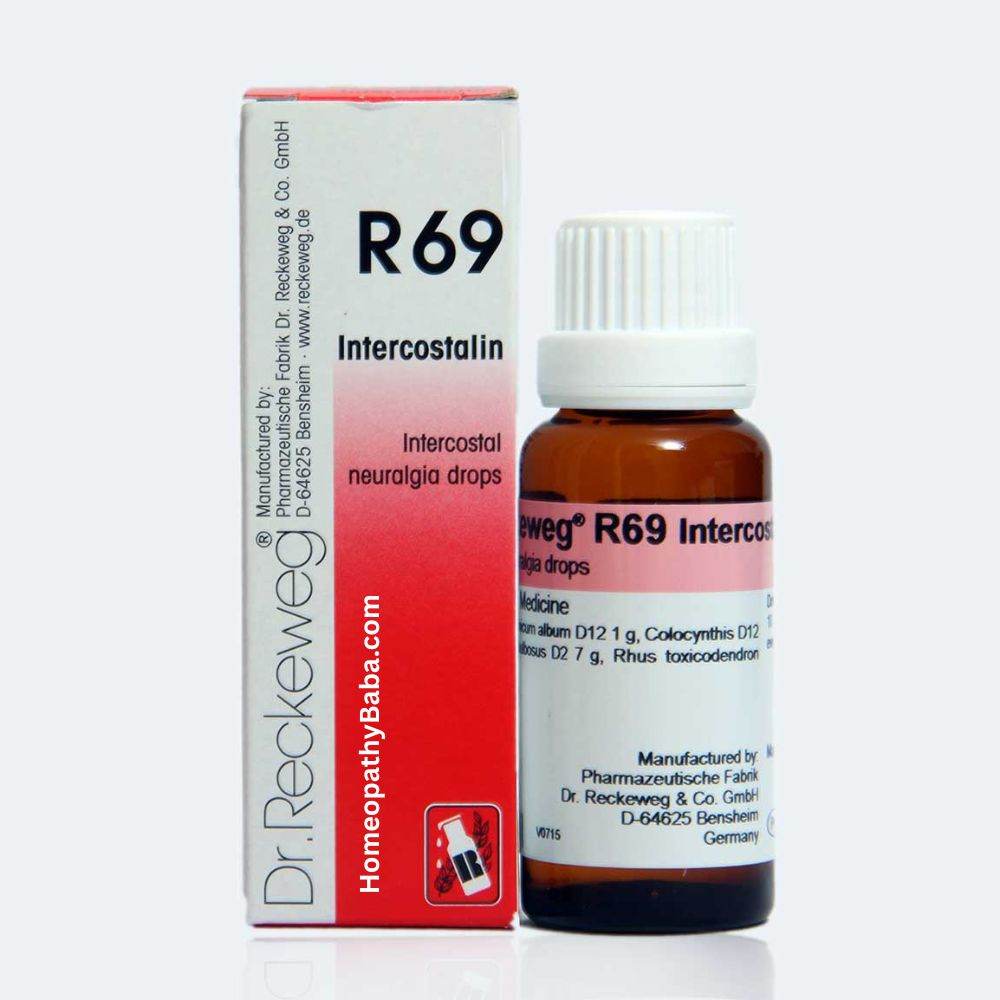 Dr Reckeweg R69 Intercostal Neuralgia Drops - HomeopathyBaba.Com