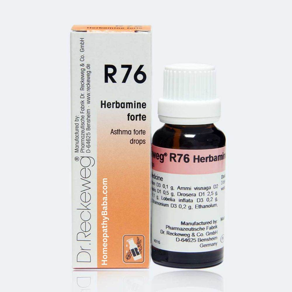 Dr. Reckeweg R76 Asthmasan forte drops for severe asthma support | Homeopathy Baba