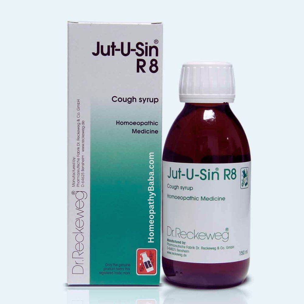 Dr. Reckeweg R8 Jutussin Cough Syrup for all types of coughs | Homeopathy Baba