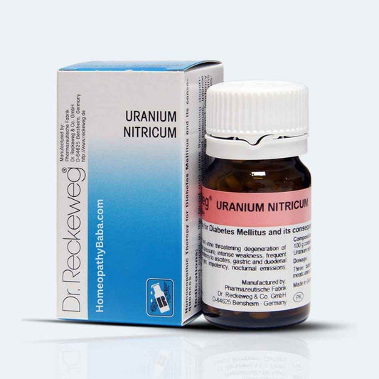 Dr. Reckeweg Uranium Nitricum 8x tablets for blood sugar support | Homeopathy Baba