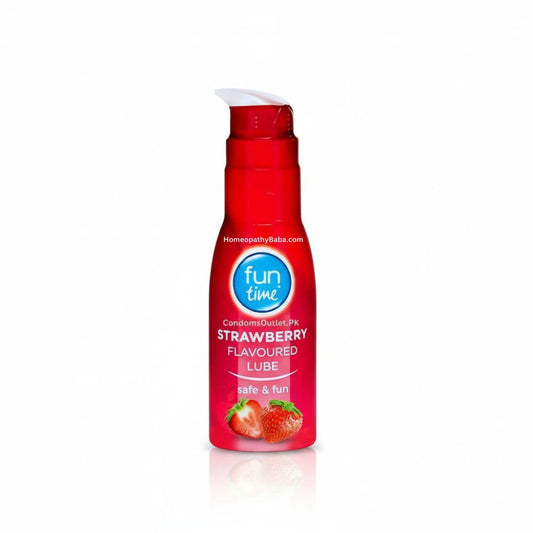 Funtime Strawberry Flavoured Lube for a Sweet & Fruity Experience | HomeopathyBaba.com