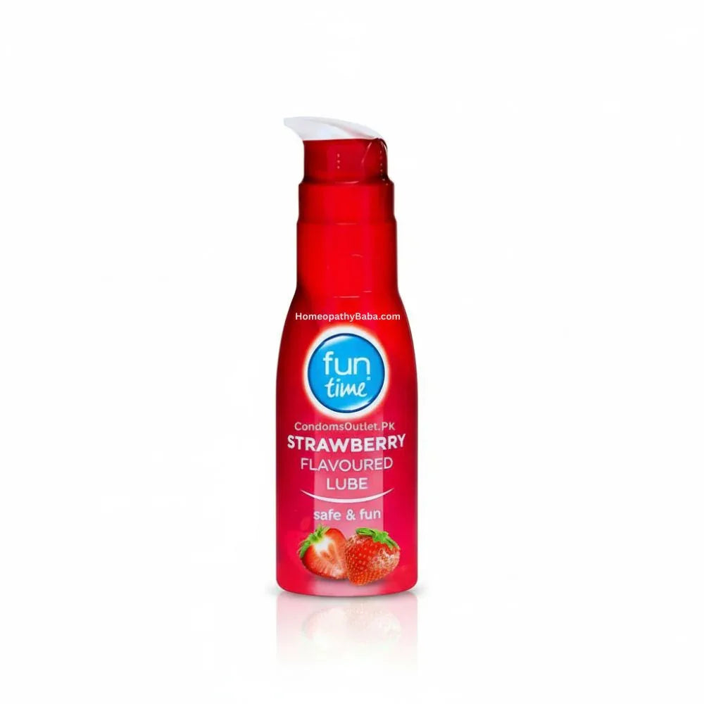 Funtime Strawberry Flavoured Lube for a Sweet & Fruity Experience | HomeopathyBaba.com