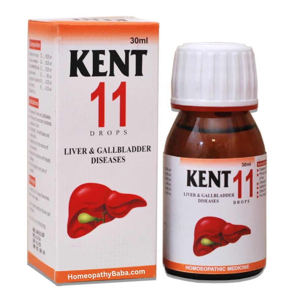 Kent 11 (Liver & Gall Bladder) Drops for Liver Health | HomeopathyBaba.com