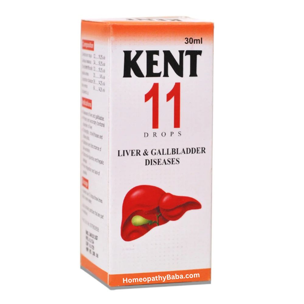 Kent 11 (Liver & Gall Bladder) Drops for Liver Health | HomeopathyBaba.com