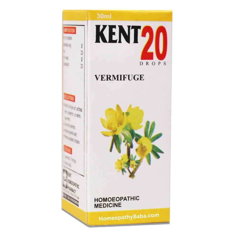 Kent 20 (Vermifuge) Drops for Stomach Worms Support | HomeopathyBaba.com