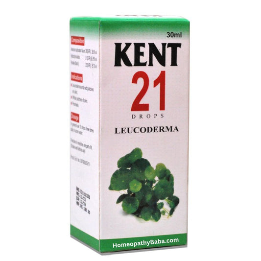 Kent 21 (Leucoderma) Drops for Skin Pigmentation Support | HomeopathyBaba.com