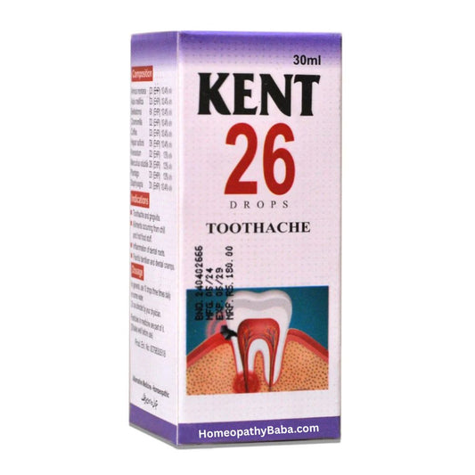 Kent 26 (Toothache) Drops for Dental Pain & Gum Health | HomeopathyBaba.com