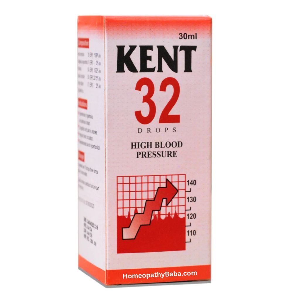 Kent 32 (High Blood Pressure) Drops for Hypertension Support | HomeopathyBaba.com