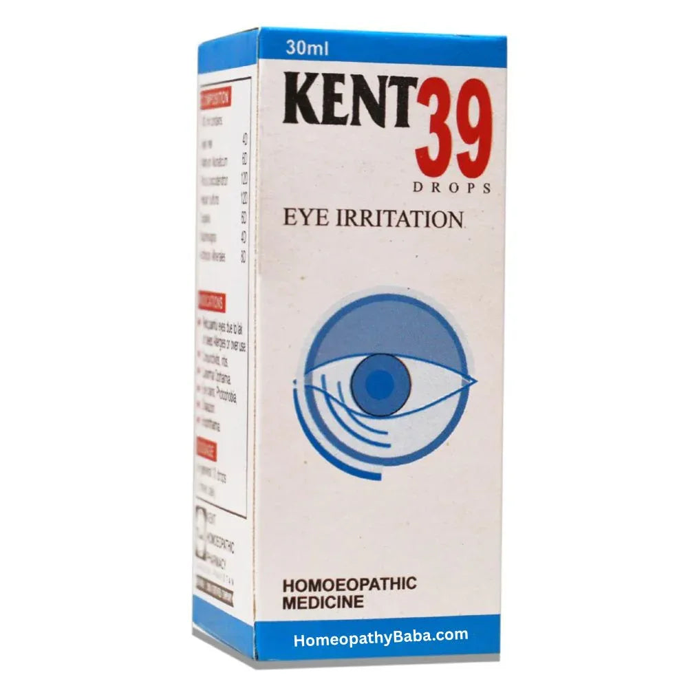 Kent 39 (Eye Irritation) Drops for Eye Allergy & Redness | HomeopathyBaba.com