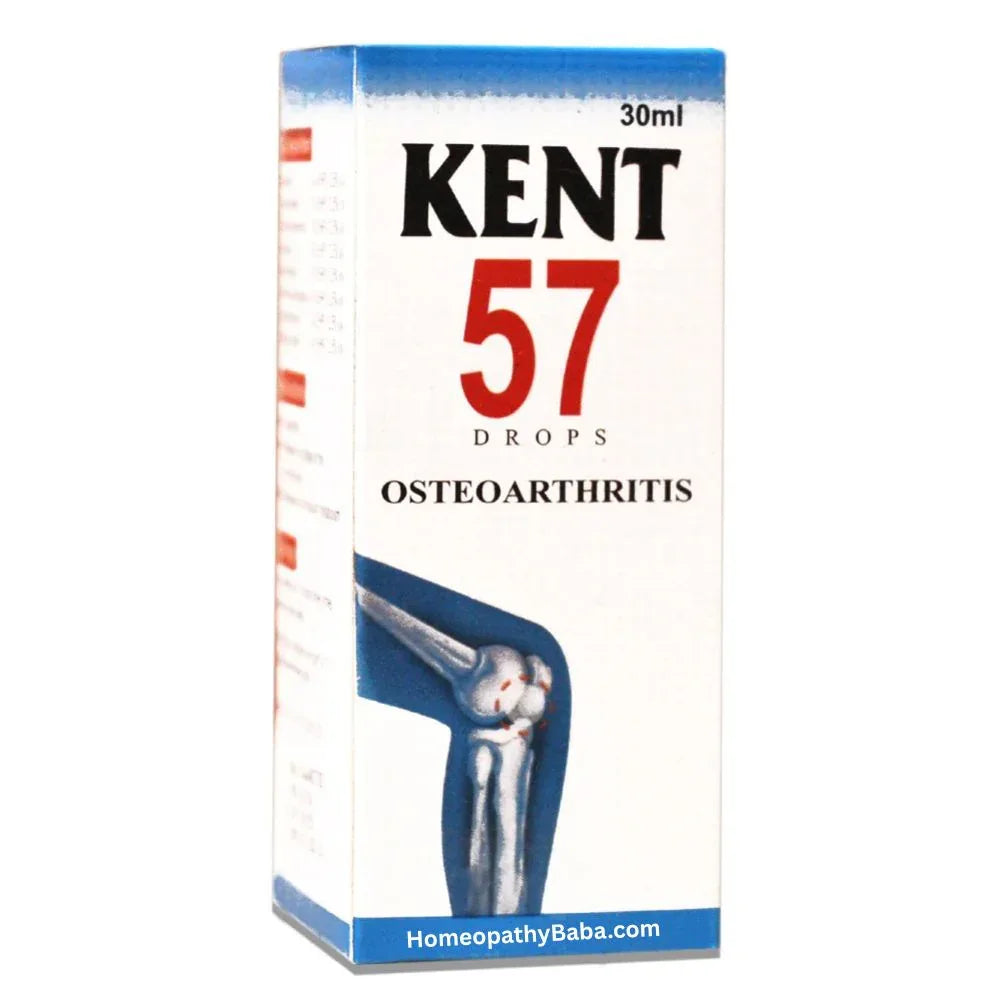 Kent 57 (Osteoarthritis) Drops for Joint Pain & Cartilage Support | HomeopathyBaba.com