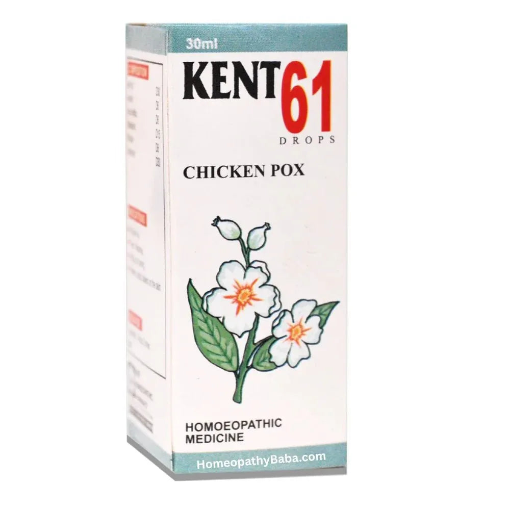 Kent 61 (Chicken Pox) Drops for Itching & Rash Relief | HomeopathyBaba.com