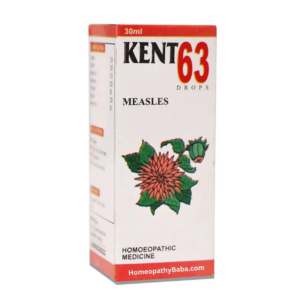 Kent 63 (Measles) Drops for Rash & Fever Support | HomeopathyBaba.com