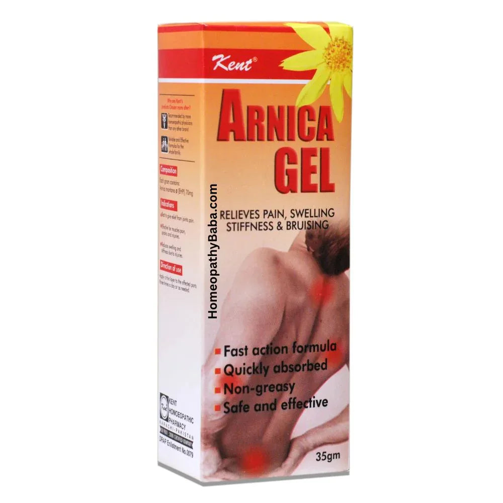 Kent Arnica Gel for Bruises, Sprains & Pain Relief | HomeopathyBaba.com