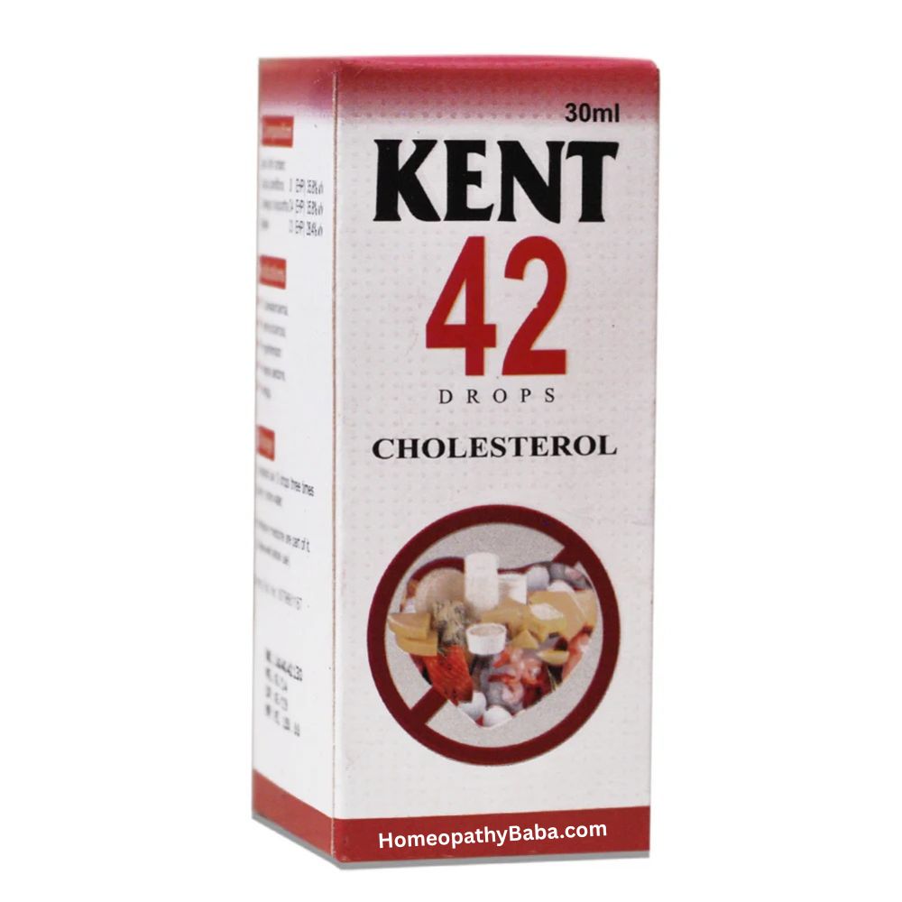 Kent 42 (Cholesterol) Drops for Heart Health Support | HomeopathyBaba.com